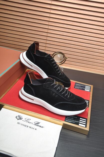 Hermès classic black and brown cashmere sneakers - Image 6