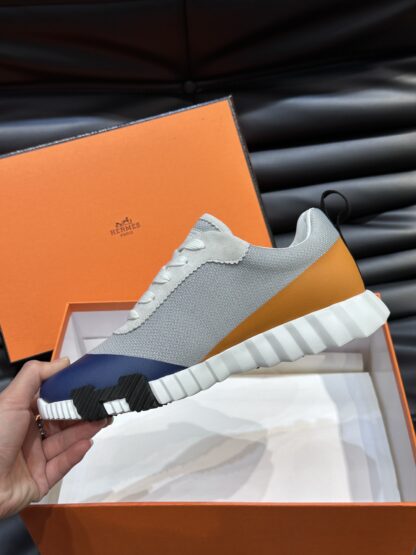 Hermès men's orange gray versatile casual sports shoes - Image 6