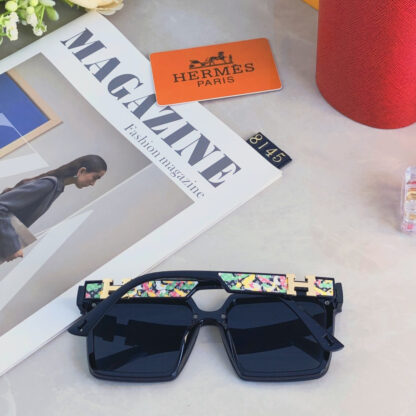 Hermès Square Retro High-end Sunglasses - Image 4