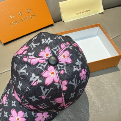 Louis Vuitton TM MONOGRAM CHERRY BLOSSOM PRINTED BASEBALL CAP - Image 6