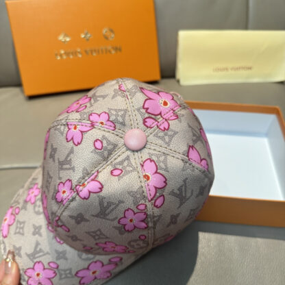 Louis Vuitton TM MONOGRAM CHERRY BLOSSOM PRINTED BASEBALL CAP - Image 6