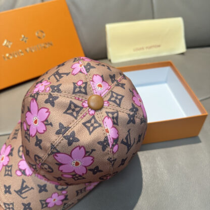 Louis Vuitton TM MONOGRAM CHERRY BLOSSOM PRINTED BASEBALL CAP - Image 6