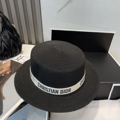 Dior all-match flat straw hat - Image 7