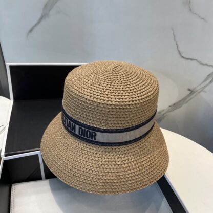 Dior versatile fashion straw hat - Image 7