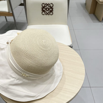 Dior bow visor straw hat - Image 7
