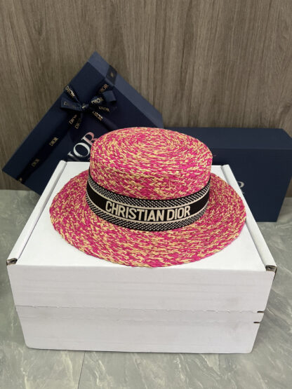 Dior Raffia Straw Hat - Image 7