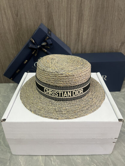 Dior Raffia Straw Hat - Image 7