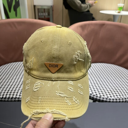 Dior ripped triangle logo baseball cap - Image 7