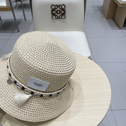 Hermès hollow bucket straw hat - Image 6