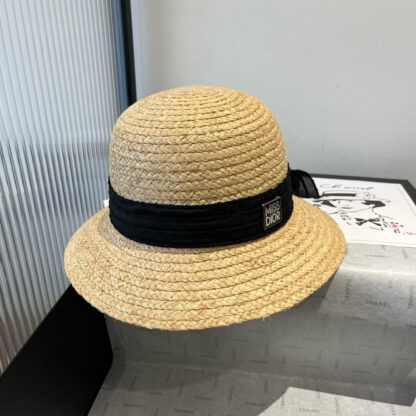 Dior stylish simple casual straw hat - Image 7