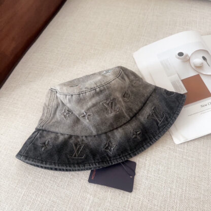 Louis Vuitton stylish high-end denim bucket hat - Image 6