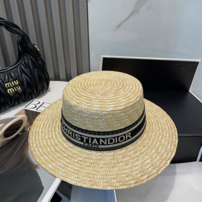 Dior Fashion Straw Hat - Image 7
