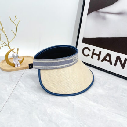 Dior Fashion Holiday Sunhat Open Top Hat - Image 7