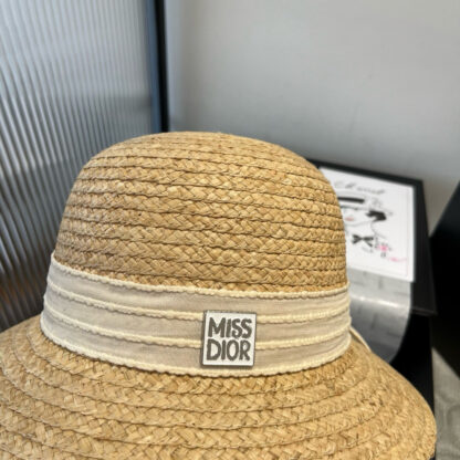 Dior stylish simple casual straw hat - Image 7