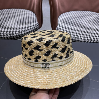 Dior stylish raffia hat - Image 7