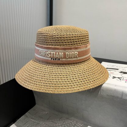 Dior Fashion Hollow Straw Hat - Image 7