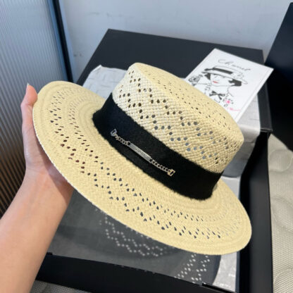 Dior Fashion Flat Straw Hat - Image 7