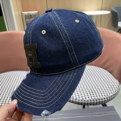 Hermes Fashion Denim Baseball Cap - Image 6