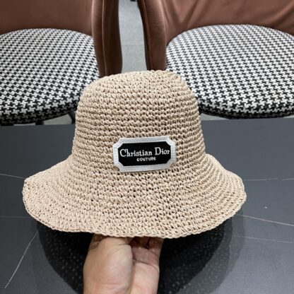Dior Fashion Sunshade Straw Hat - Image 7