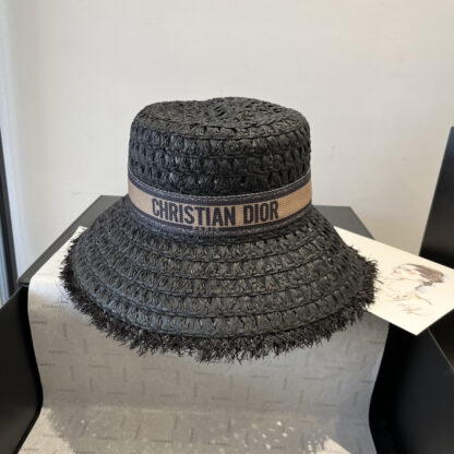Dior new raffia basin hat - Image 7