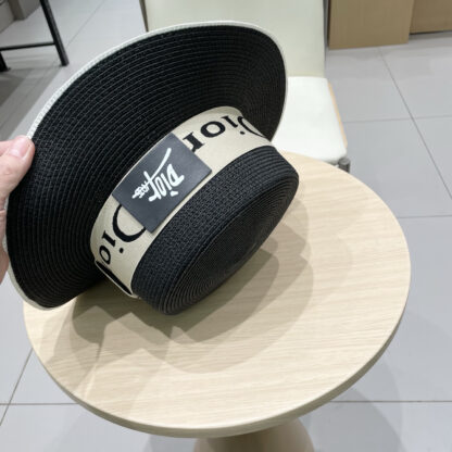 Dior new flat straw hat - Image 7