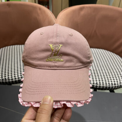 Louis Vuitton Korean style lace baseball cap for women - Image 7