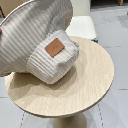 Hermes striped bow leisure versatile bucket hat - Image 5