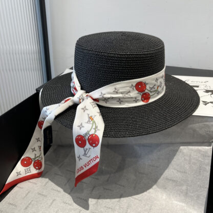 Louis Vuitton new flat straw hat - Image 6