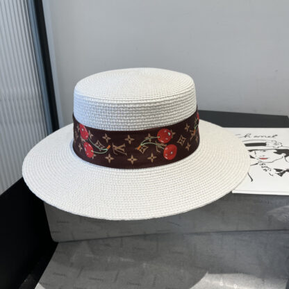 Louis Vuitton new flat straw hat - Image 6