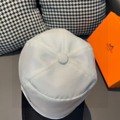 Hermes color matching breathable canvas baseball cap - Image 6