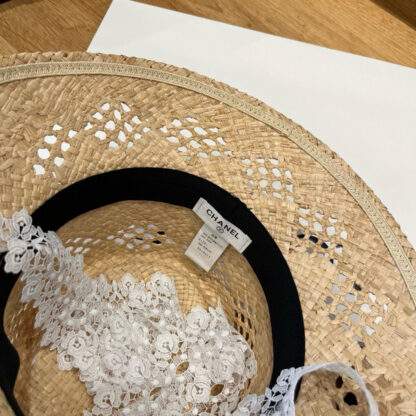 Chanel raffia hollow hat - Image 6
