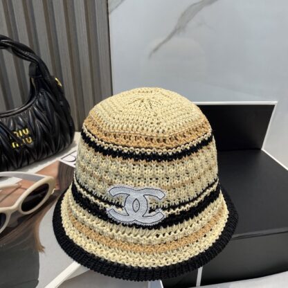 Chanel Knitted Sun Bucket Hat - Image 6