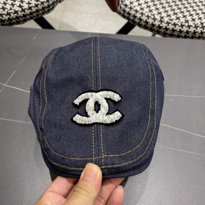 Chanel Japanese retro couple casual British beret - Image 6