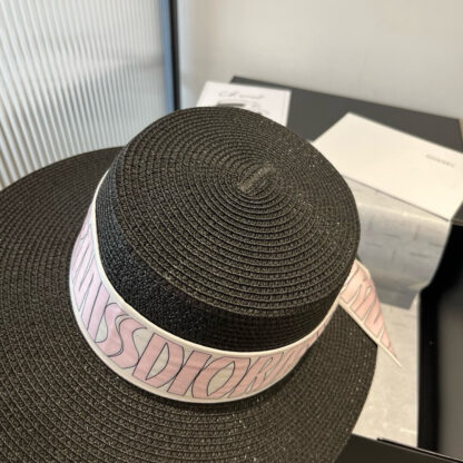 Dior silk ribbon flat hat - Image 7