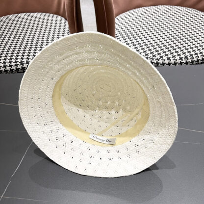 Dior Web cutout straw hat - Image 7
