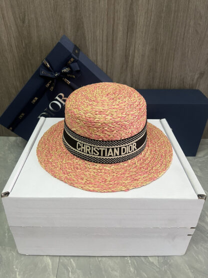 Dior raffia straw hat - Image 7