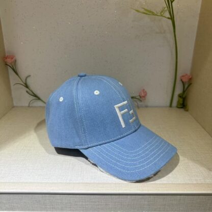 Fendi Fashion Denim Baseball Cap - Image 7