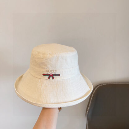 Gucci wide brim cotton and linen sunshade bucket hat - Image 6