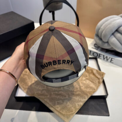 Burberry Check Fashion Baseball Cap - Image 7