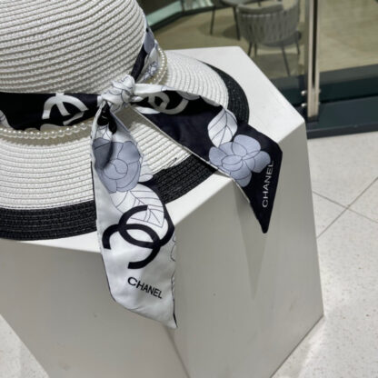 Chanel sunshade lady straw hat - Image 6