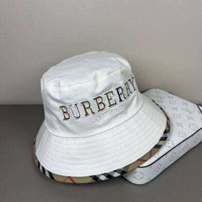 Burberry Simple Embroidery Fashion Bucket Hat - Image 7