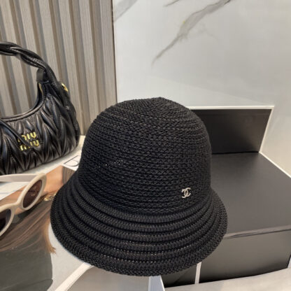 Chanel Sun Protection Knitted Bucket Hat - Image 6