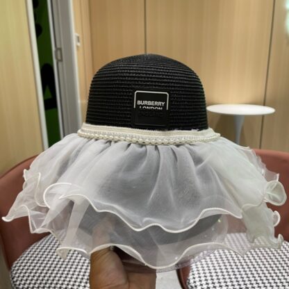 Burberry Classic Straw Bucket Hat - Image 6