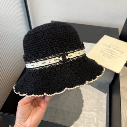 Chanel knitted wavy brim bucket hat - Image 6