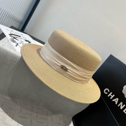 Chanel Flat Top Tulle Accessories Hat - Image 6
