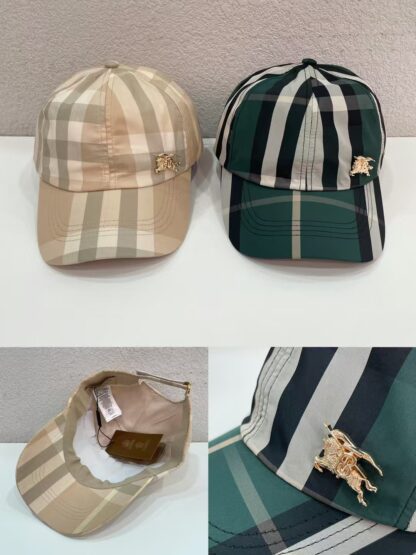 Burberry Classic Simple Check Baseball Cap - Image 7