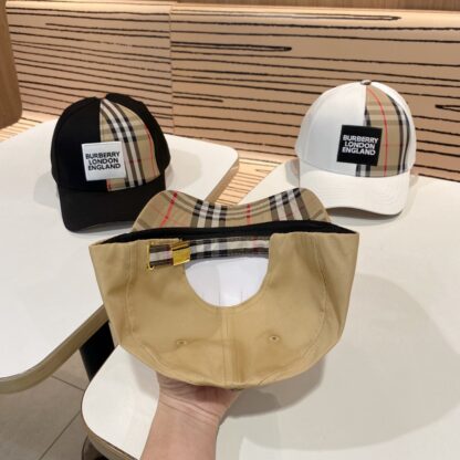 Burberry Classic Simple Check Baseball Cap - Image 7