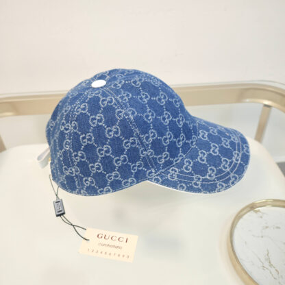 Gucci Denim Baseball Cap - Image 5