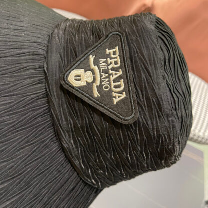 Prada large brim embroidered sun hat - Image 6