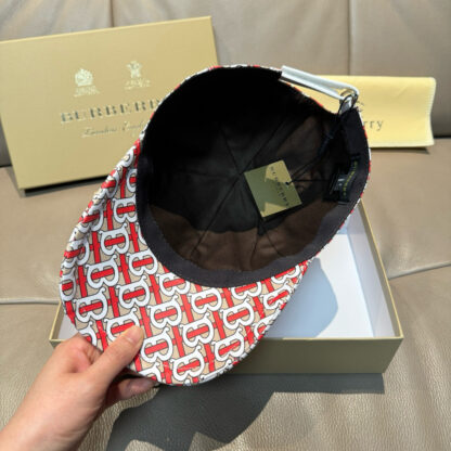 Burberry Fashion Print Baseball Cap - Image 7